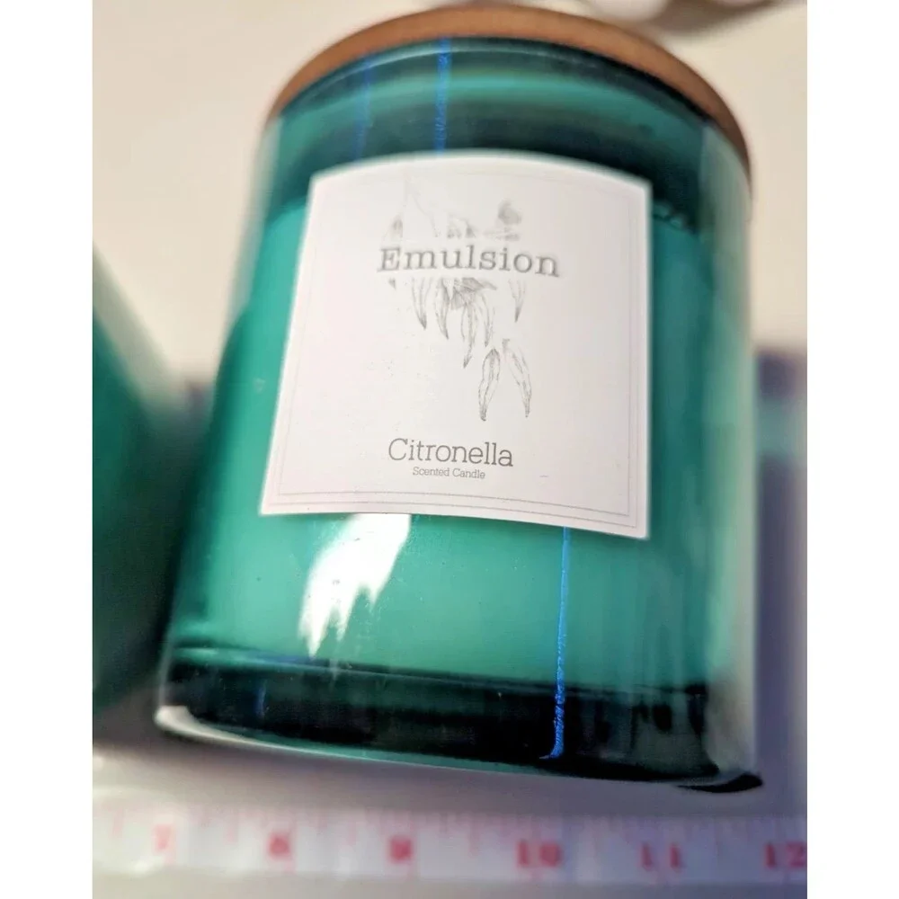 2 Pack - Citronella Candle Outdoor Indoor, 13 oz 1-Wick Jar Candle for Summer